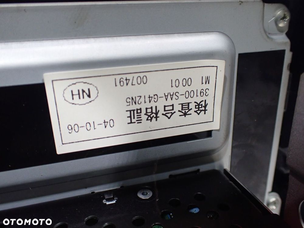 RADIO HONDA JAZZ II LIFT 5010-6923   39100-SAA-G412N5 - 10