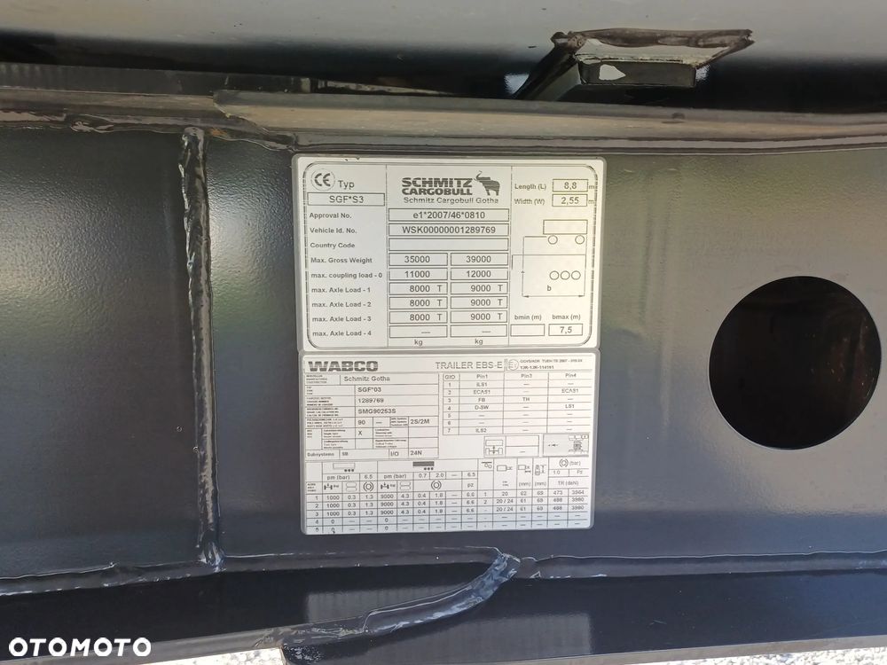 Schmitz Cargobull Przebieg 378000 km, 2X oś podnoszona, Felgi aluminiowe ,Komputer - 19