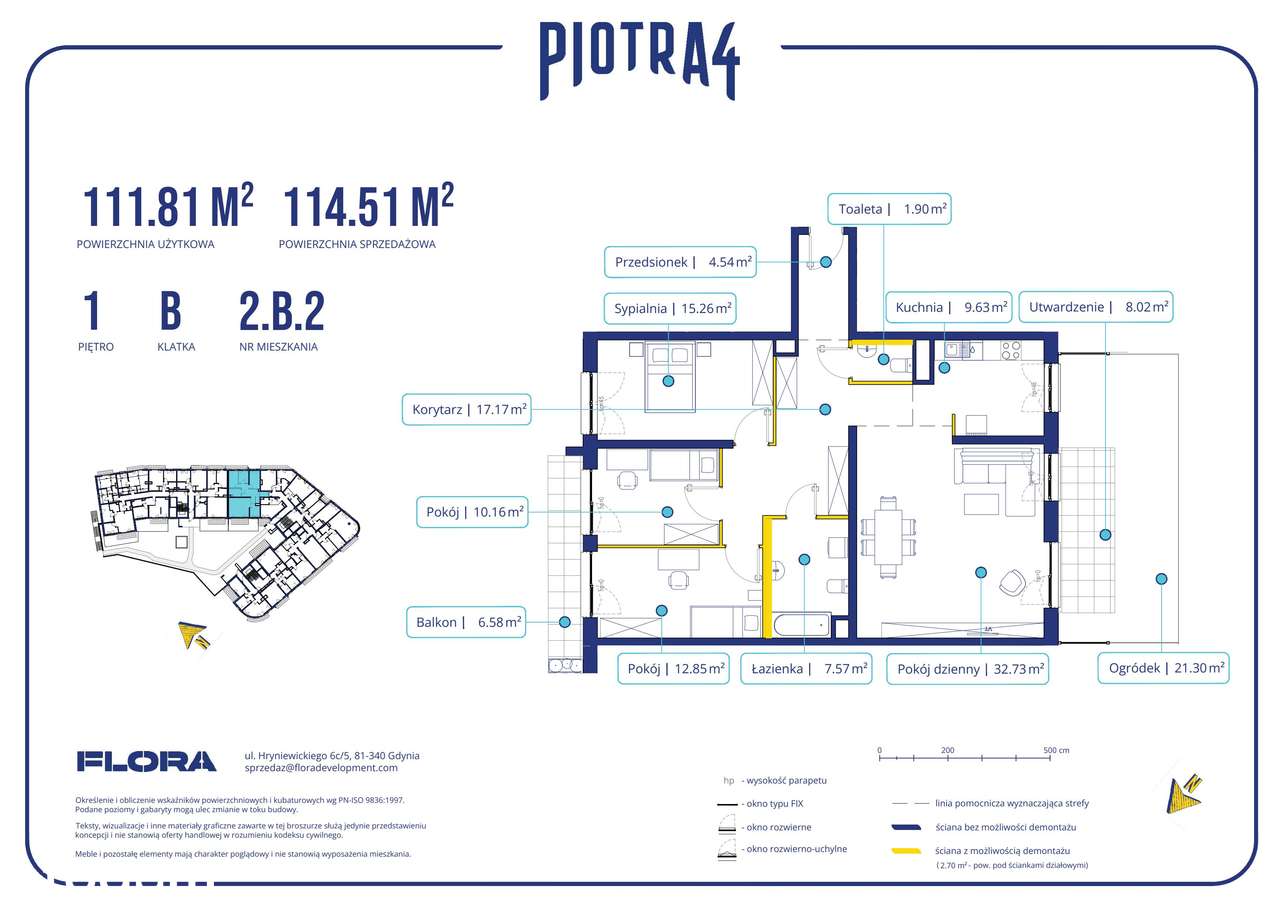 4-pokojowe mieszkanie 111m2 + ogródek Bez Prowizji - Pełny obrazek: 2/11