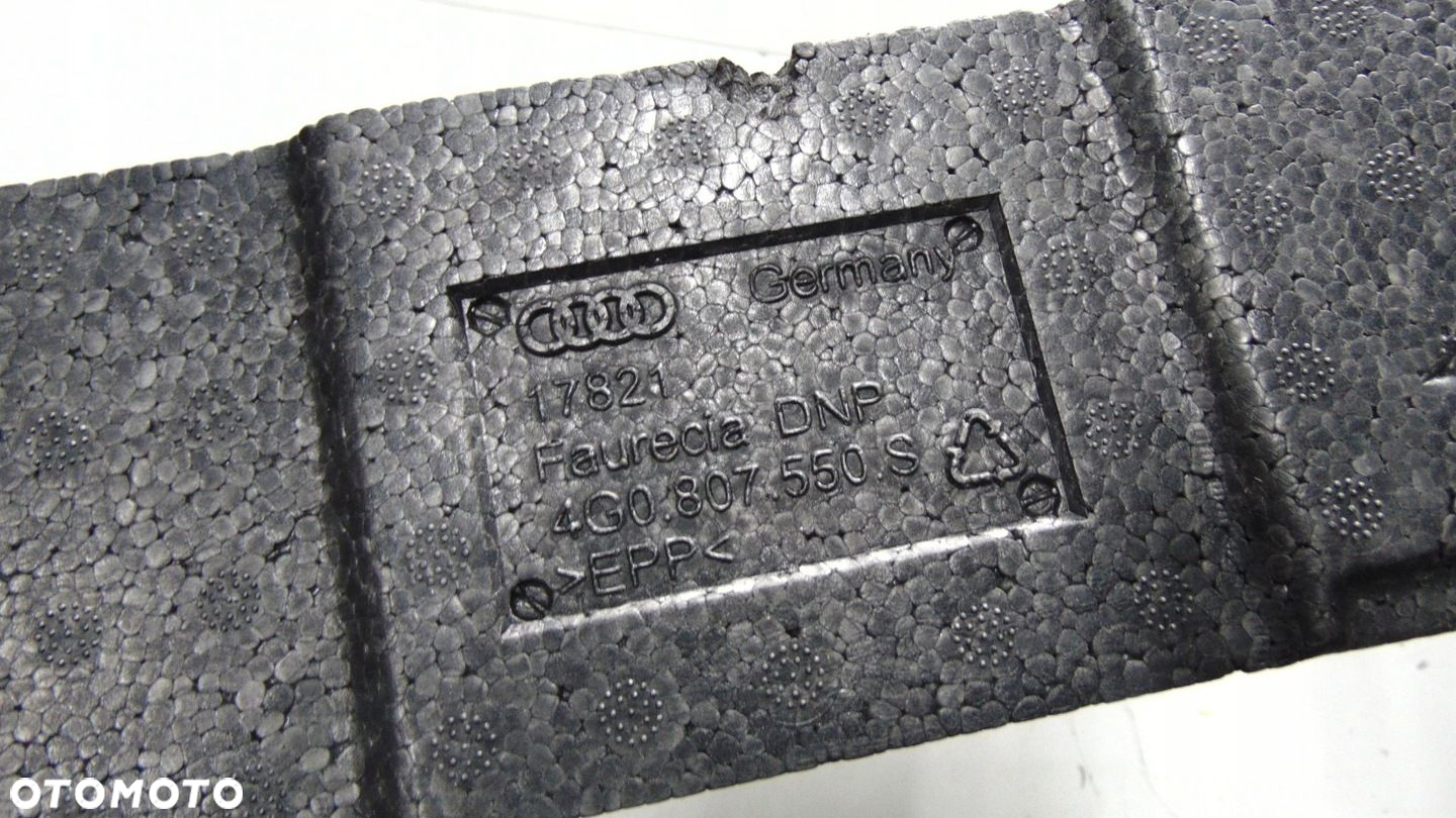 2014r  Audi A6 C7 lift absorber styropian pianka zderzak przód 4G0807550S - 3