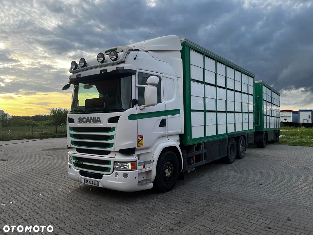 Scania R490 ZESTAW DO PRZEWOZU ŻYWCA/GUITTON/3 POKŁADY/DACH PODNOSZONY/OŚ PODNOSZONA SKRĘTNA/PRZEJAZDOWY - 2