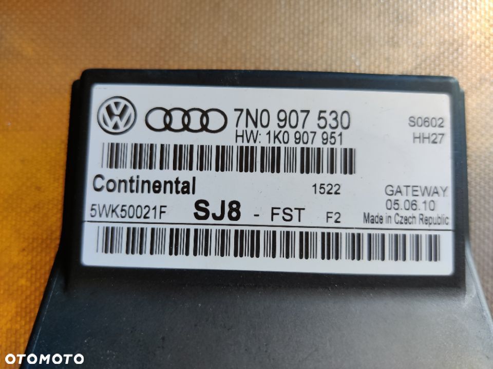 Moduł Gateway Sterownik Skoda Octavia II FL VW Golf VI Seat Leon Audi A3 7N0907530 - 2