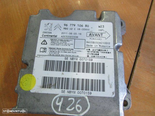 Modulo Airbag 9677910680 PEUGEOT 508 SW 2011 - 1