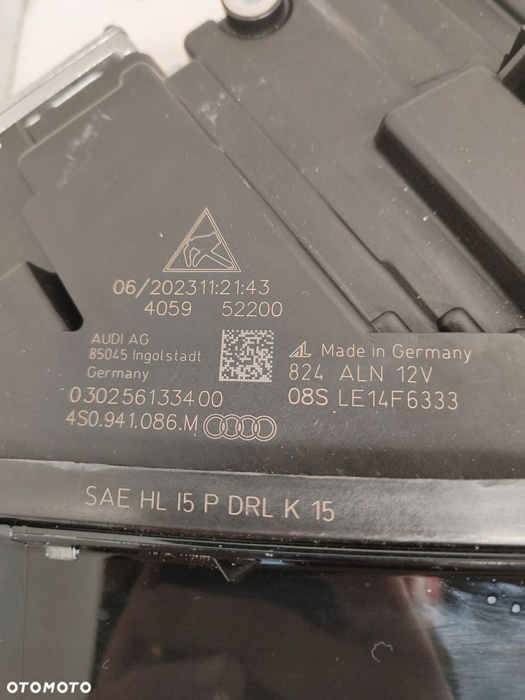 audi r8 4s komplet lamp przód laser 4s0941085m - 6