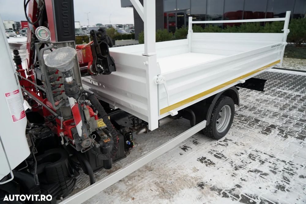 Renault MAXITY 140 DXI / BASCULATOR / + HDS FASSI F22A / CAPACITATE DE RIDICARE 995 KG / ATRACȚIE 5,5 M / IMPORTAT - 17