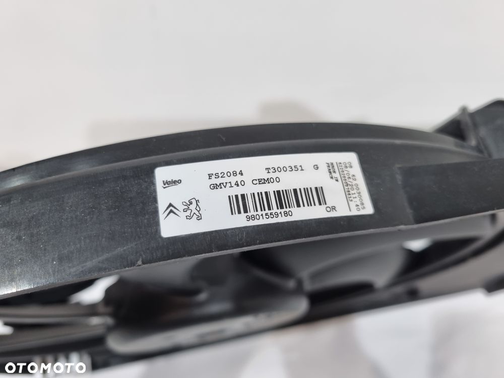 PEUGEOT 208 2008 CITROEN C3 WENTYLATOR CHŁODNICY 9801559180 - 5