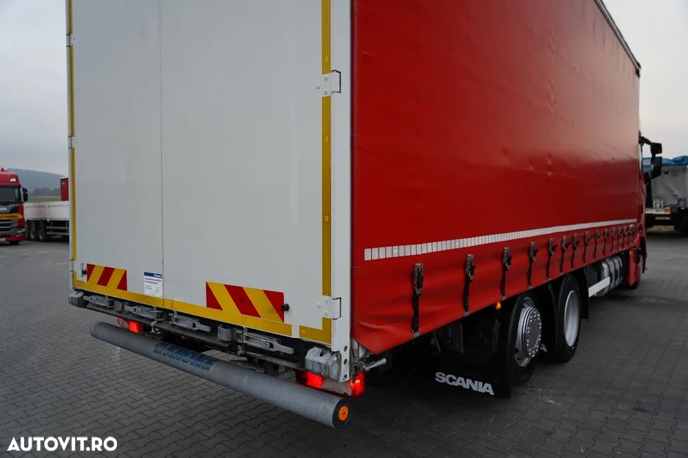 Scania S 460 / CORTINĂ 8.1 M / 60 M3 / SOLO / 6X2 / PUNTE RIDICATĂ / PUNTE DIRECȚIE - 14