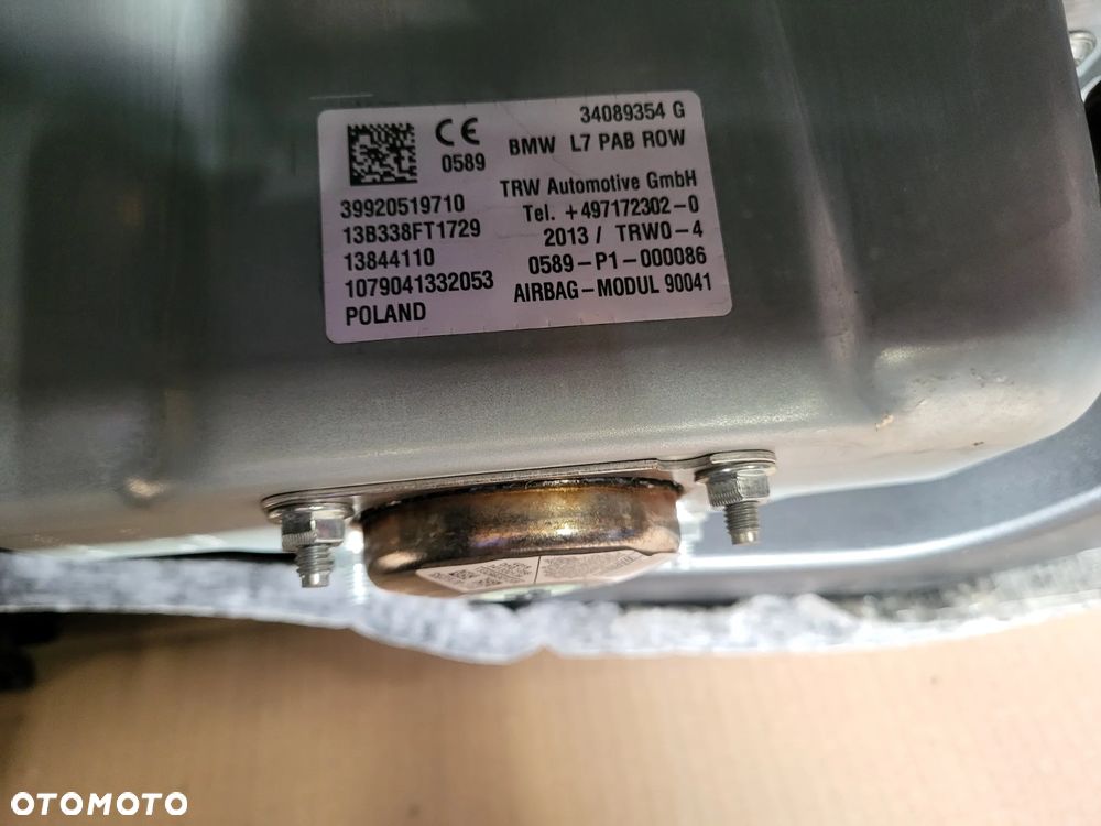 Bmw f30 f31 konsola poduszki air bag europa - 8
