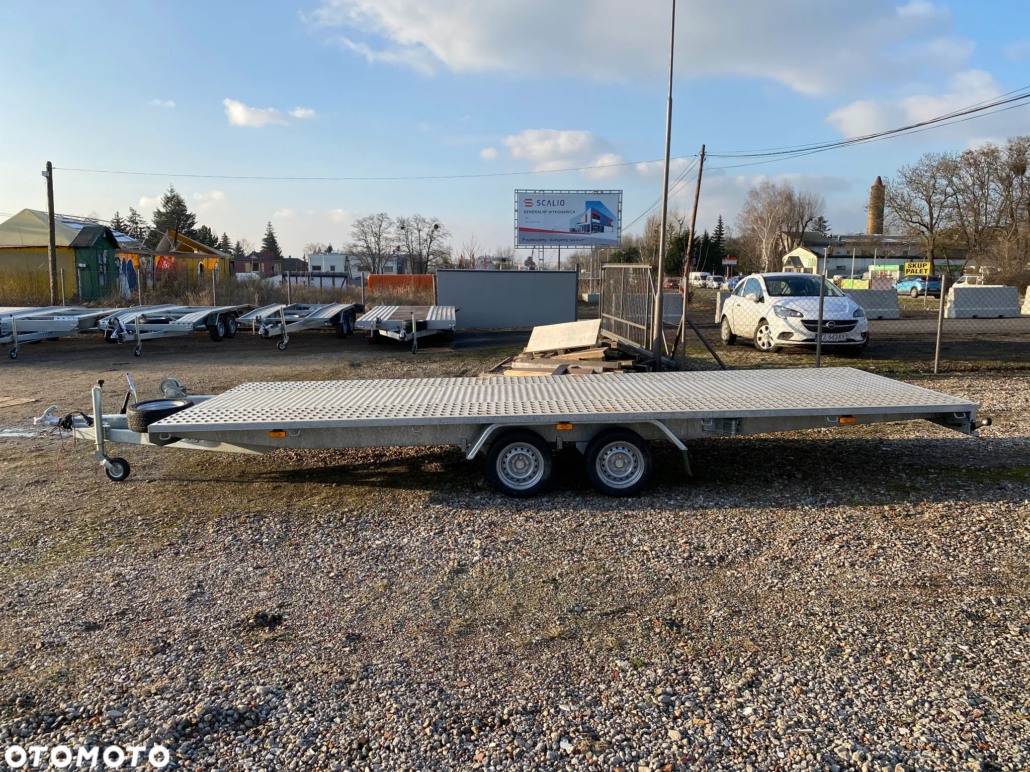 Niewiadów Mars 600X220 CM DMC 3500KG PŁASKA 2 OSIOWA DO PRZEWOZU SAMOCHODÓW I MASZYN MAŁE KOŁA 13 WZMACNIANE WYPEŁNIENIE BLACHA ALU Z KOŁEM ZAPASOWYM | RATY | LEASING | - 3