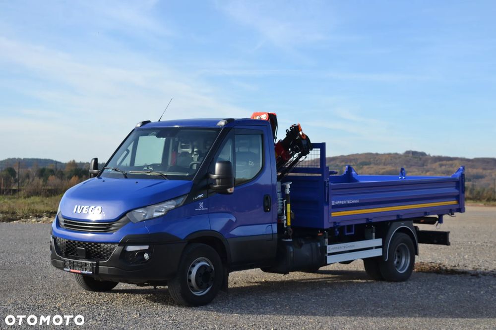 Iveco Daily 72C18 70C18 Nowy 3-stronny WYWROT Kiper Wywrotka Nowy HDS Żuraw HC 45A3 Dźwig Fassi F40 - 9