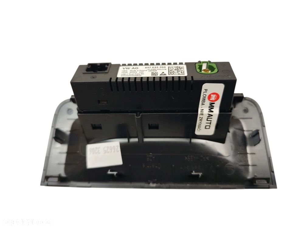 GNIAZDO USB SKODA ENYAQ LIFT (2025-) 85 286KM 210kW 657035700 - 3