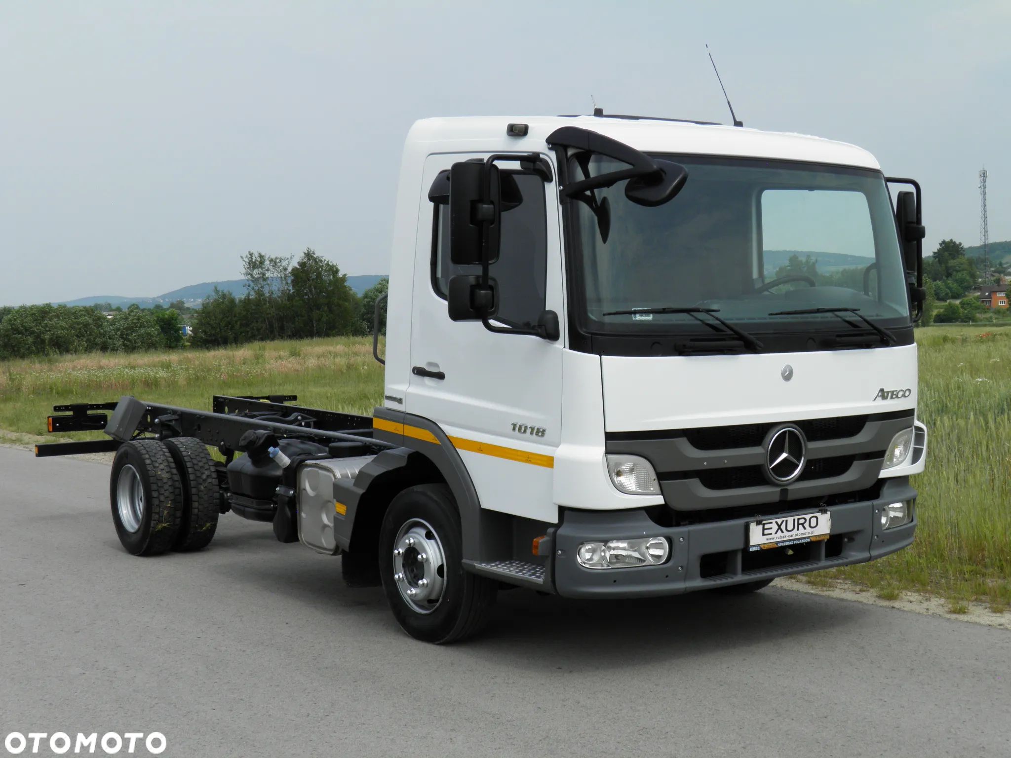 Mercedes-Benz ATEGO 1018 RAMA LAWETA NAJAZD POD ZABUDOWĘ STAN IDEALNY SALON POLSKA I-WŁAŚCICIEL 2012R MAŁY PRZEBIEG - 1