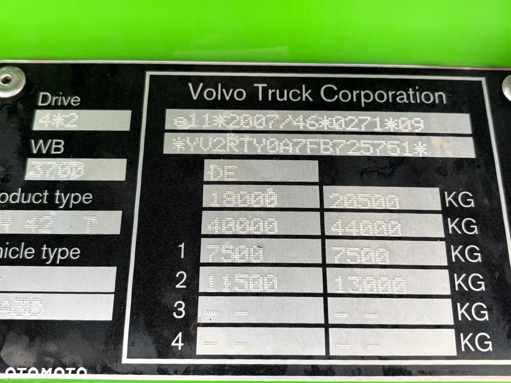 Volvo FH 460 Hydraulika do wywrotu , niska kabina , do wywrotki, silnik 12777cm3 - 34