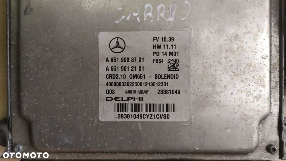 Mercedes E C Gla Glc a B Vito  2,2 cdi sterownik silnika komputer om 651 stacyjka kluczyk zestaw - 3