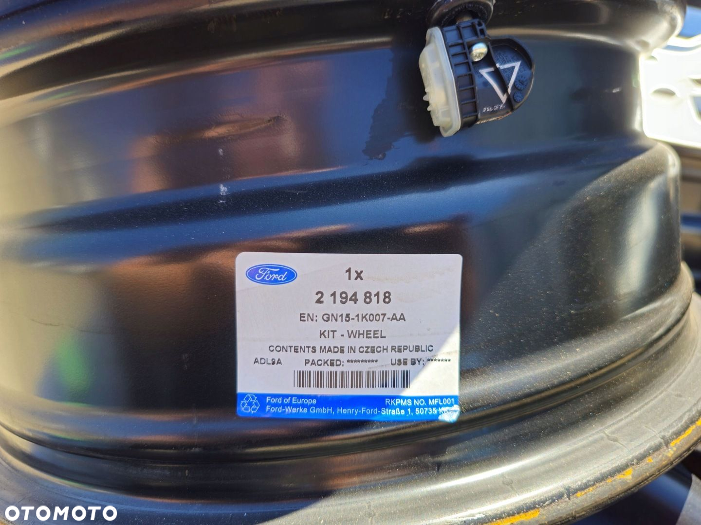 4x FELGA STALOWA FORD ECOSPORT 6,5x16 4x108 ET37,5  CZUJNIKI - 3