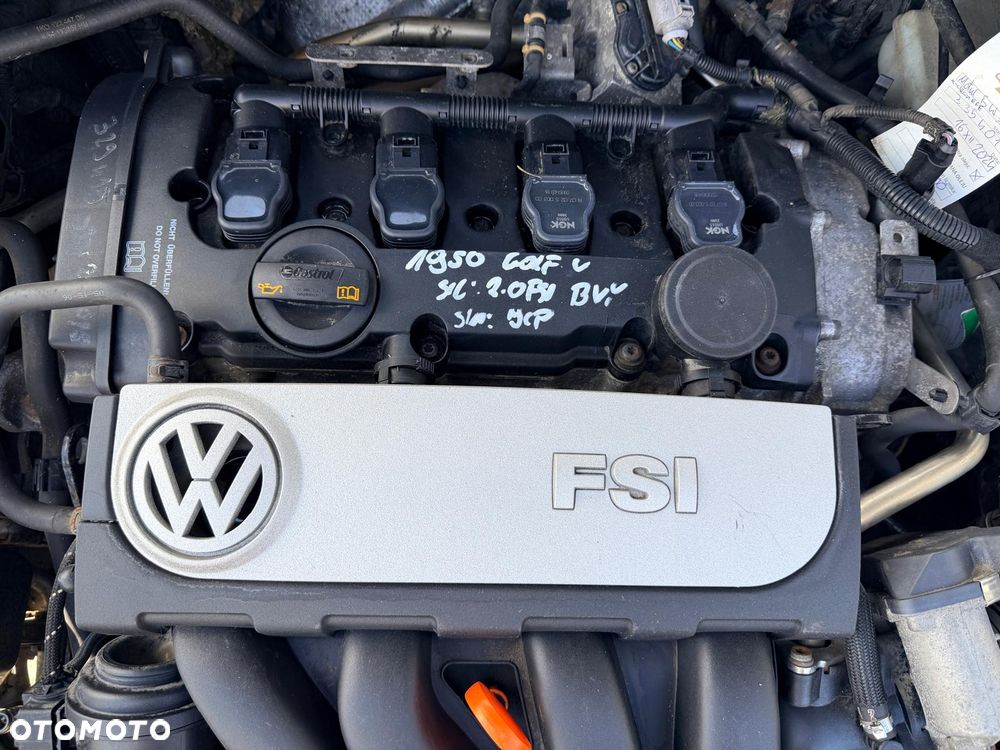 VW GOLF V SILNIK 2.0 FSI 150KM BENZYNA OZNACZENIE: BVY - 2