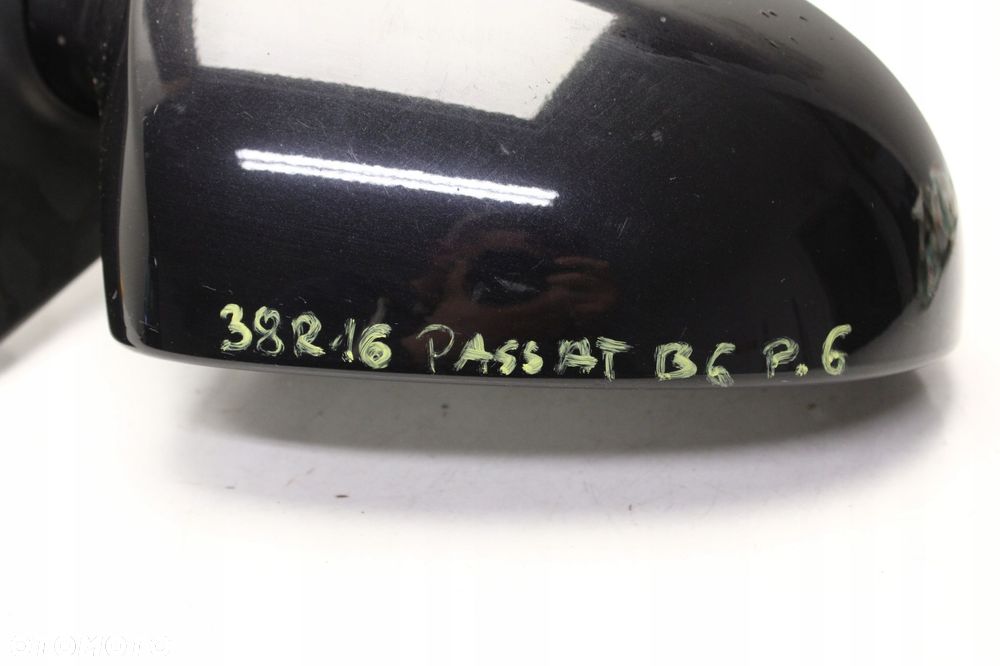 volkswagen passat b6 6 pin 06r- lusterko prawe zewnętrzne lc9x - 8