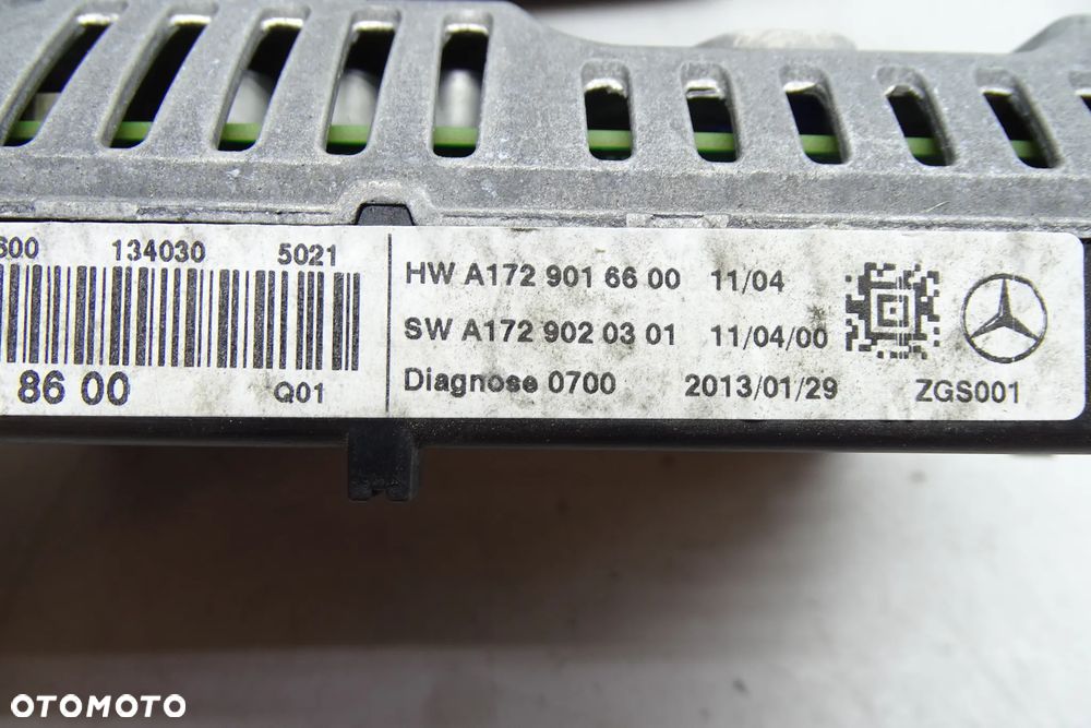 MERCEDES SLK W172 RADIO NAWIGACJA WYŚWIETLACZ 1729005507 - 4