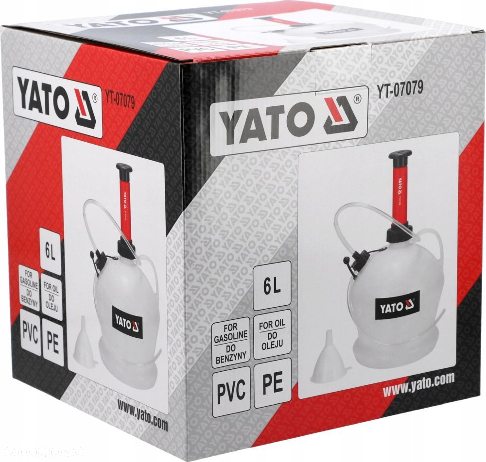 YATO ODSYSARKA RĘCZNA WYSYSARKA DO OLEJU PALIWA I PŁYNÓW POJEM.6L YT-07079 - 5