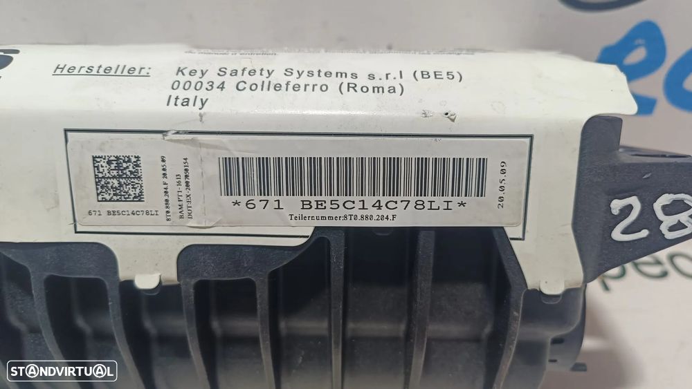 AIRBAG PASSAGEIRO PENDURA AUDI A4 B8 8T0880204F 8T0880204 S4 B8 A5 8T3 8T0 8TA Q5 RS5 - 5