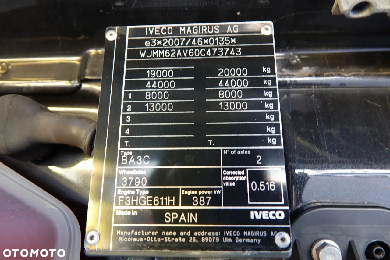 Iveco S-WAY / 530 / RETARDER / KLIMA POSTOJOWA / CAŁA NA PODUSZKACH / OPONY  100% / SPROWADZONY / PO KONTRAKCIE SERWISOWYM - 36