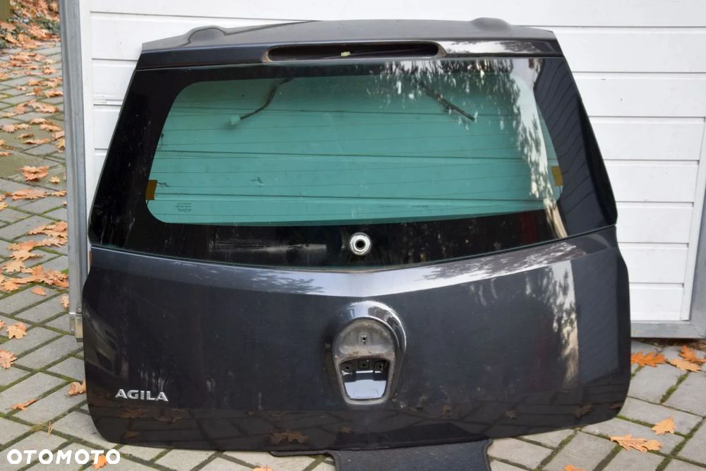Opel Agila B II 08- Klapa bagażnika tył ZCEB czarna bez korozji - 6