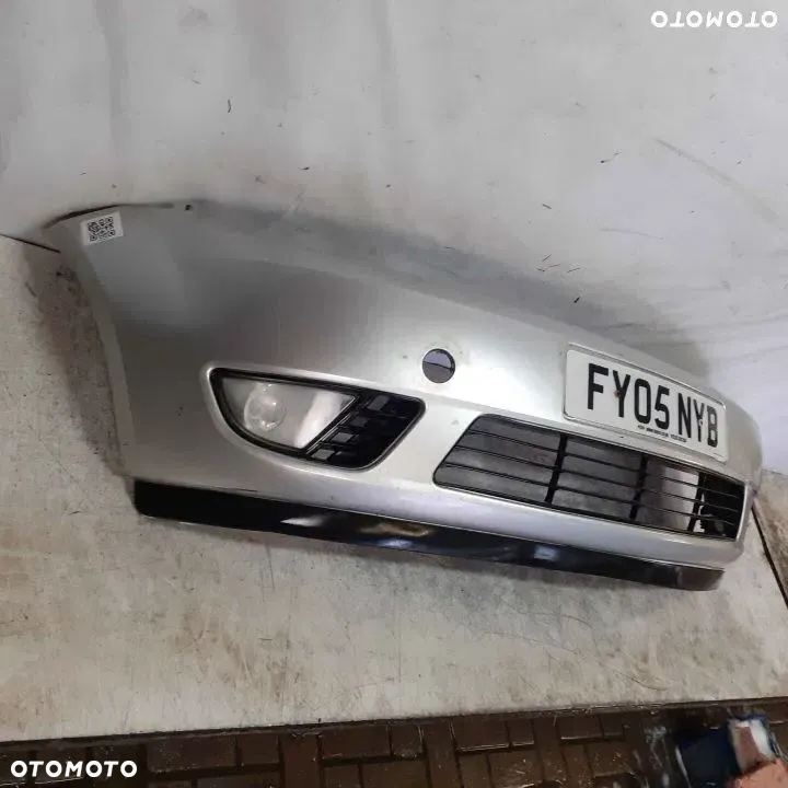 $ ZDERZAK PRZÓD PRZEDNI FORD FIESTA MK.6 VI SREBRNY 62 HALOGENY - 4