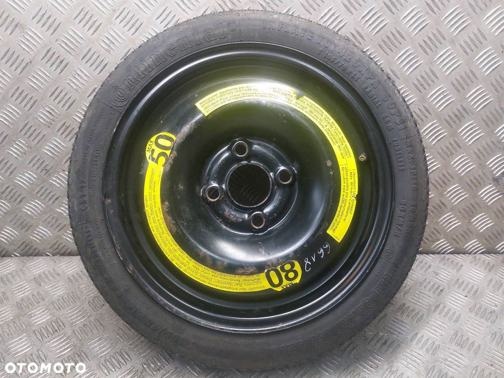 KOŁO DOJAZDOWE DOJAZDÓWKA 4x100 3,5Jx14 ET42 FI57,1 VW POLO 6N0601025G - 1