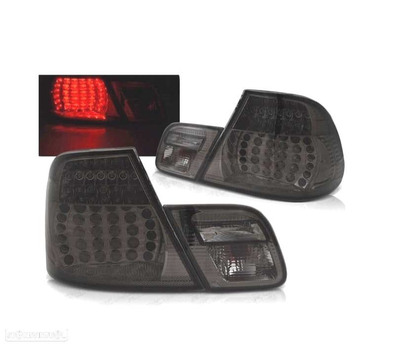 FAROLINS TRASEIROS LED BMW E46 03-06 ESCURECIDOS LOOK M3 - 2