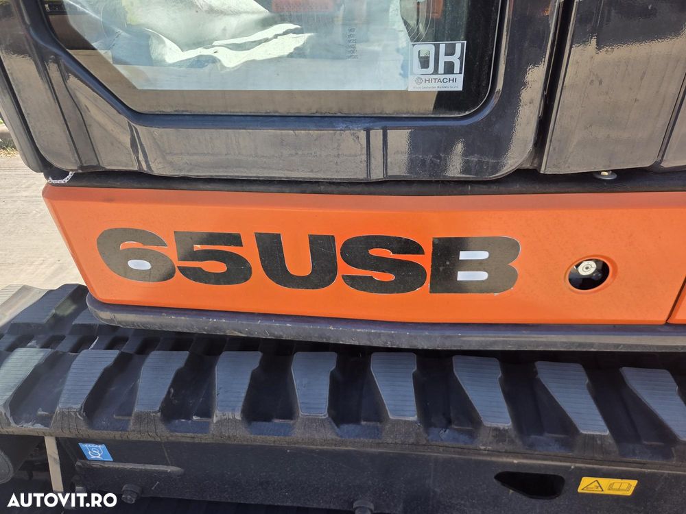 Hitachi ZX65-6, 2021, 2.005h, CUPLA RAPIDA+3 CUPE+PICON, senile cauciuc NOI, latime 2m, ad sapare 4,5m, Masa operatinala 6,5tone, inst picon, inst rotire, LAMA nivelare, aer cond, ridica 4tone,posibil leasing 4 ani, STARE FOARTE BUNA, PROMOTIE 51.900 EUR+Tva - 11