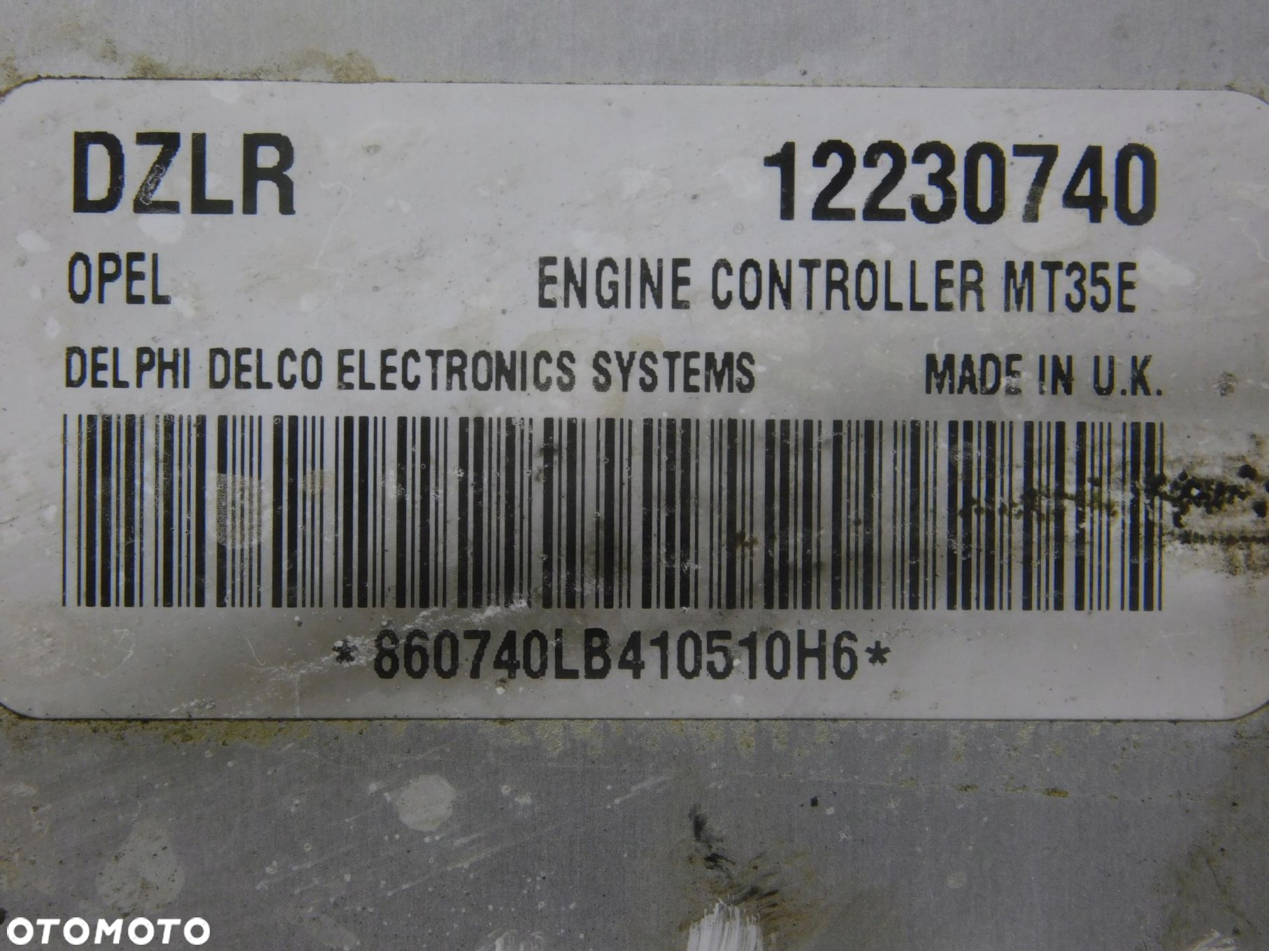 12230740 Dzlr Sterownik Silnika Ecu Opel Astra H 1.6 Z16Xep - 3