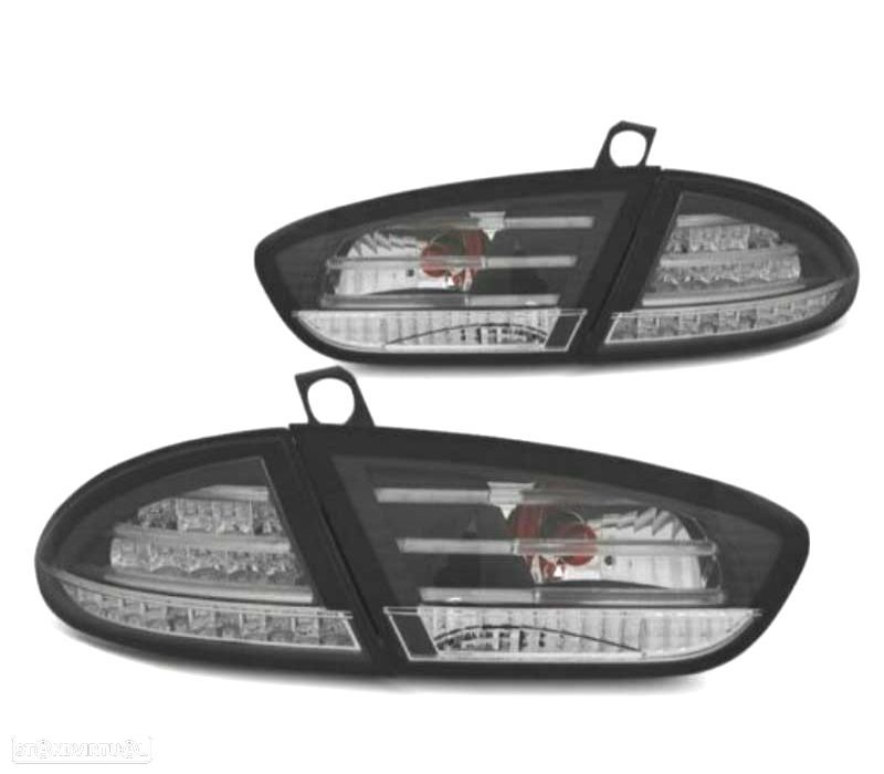 PILOTOS SEAT LEON 09-12 LED TIPO CELIS FUNDO NEGRO - 1