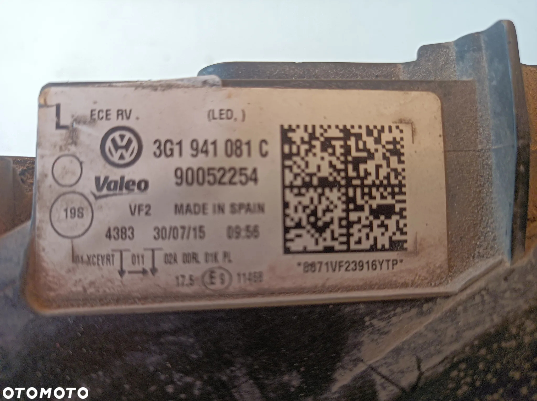 LAMPA LEWY PRZÓD VW PASSAT B8 FULL LED 3G1941081C - 9