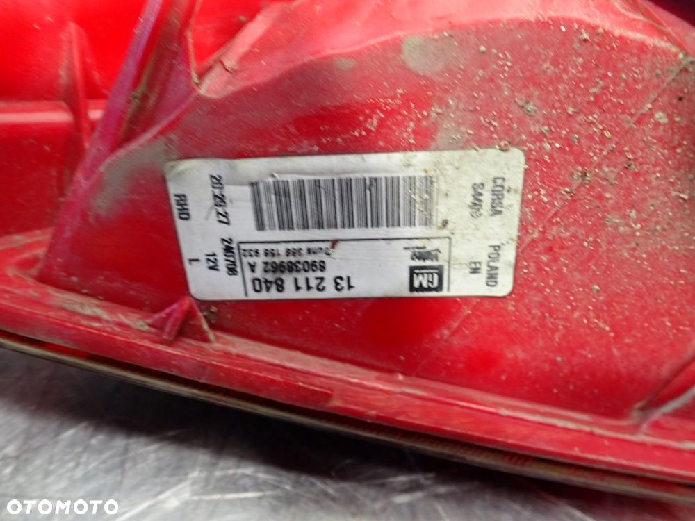 LAMPA LEWA TYLNA OPEL CORSA D 1.3CDTI 13211840 - 7