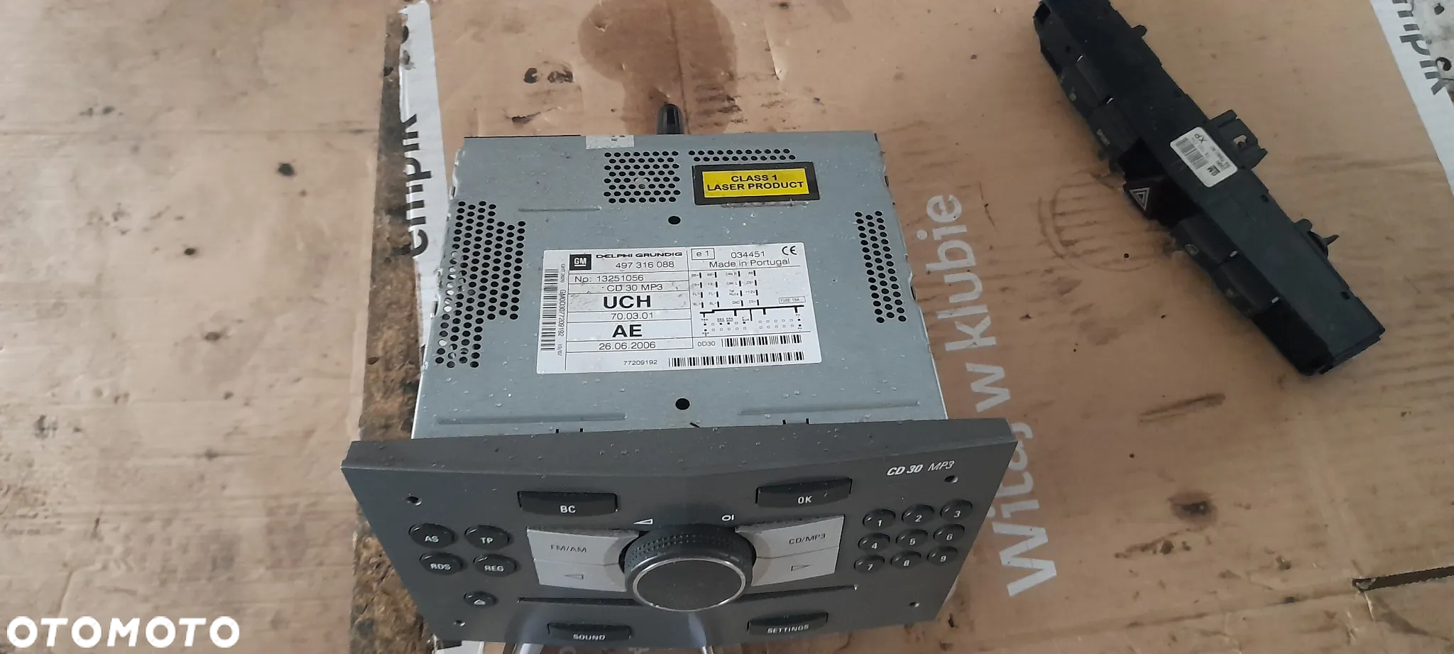 RADIO FABRYCZNE CD 30 MP3 ASTRA H ZAFIRA B - 2
