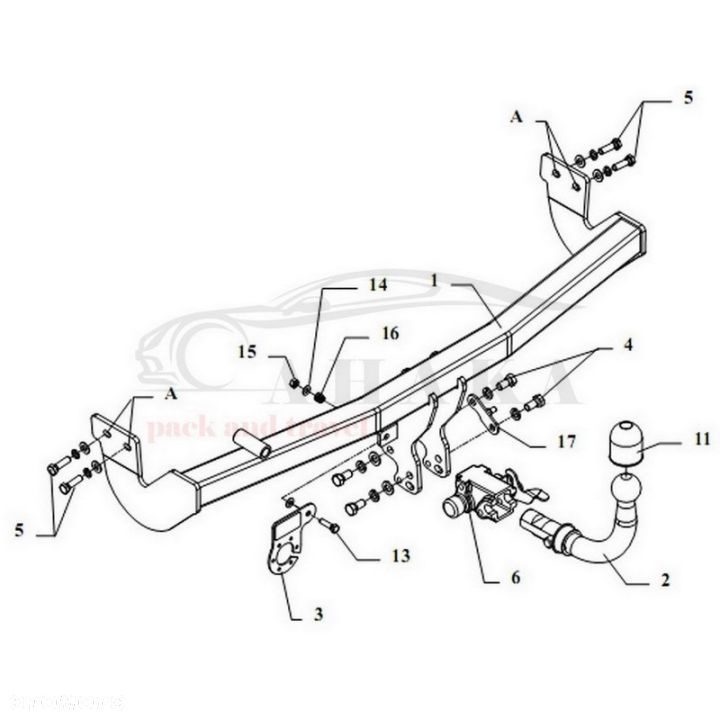 Hak Holowniczy Automat Do Citroen C3 Hatchback 2005-2009 - 3