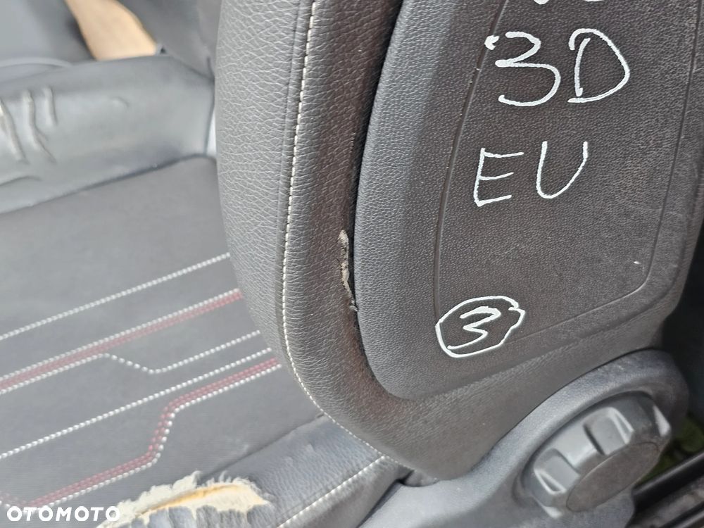 FOTELE PRZEDNIE KANAPA OPARCIE TYŁ BOCZKI PÓŁ SKÓRA OPEL CORSA D 3 DRZWI 3D EUROPA - 19