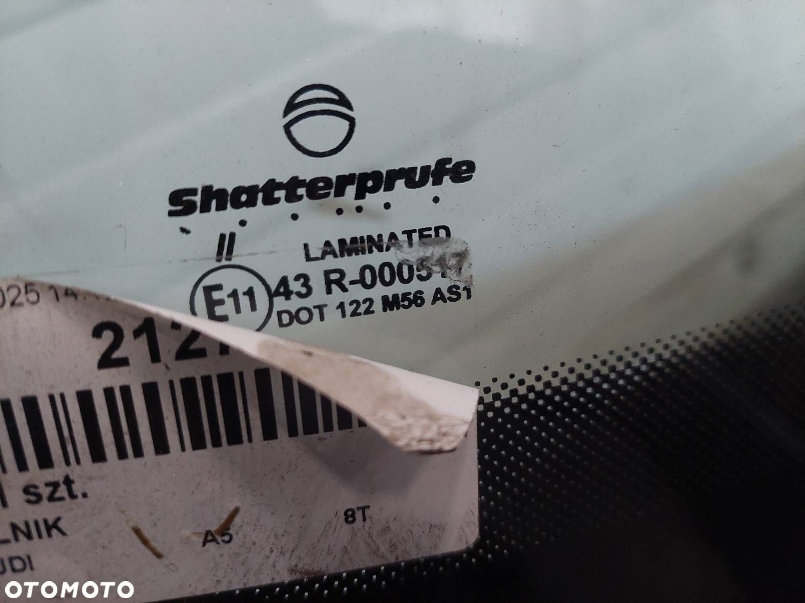 SZYBA CZOŁOWA PRZEDNIA SENSOR AUDI A5 8T MAZOWSZE 8K0955559 - 2