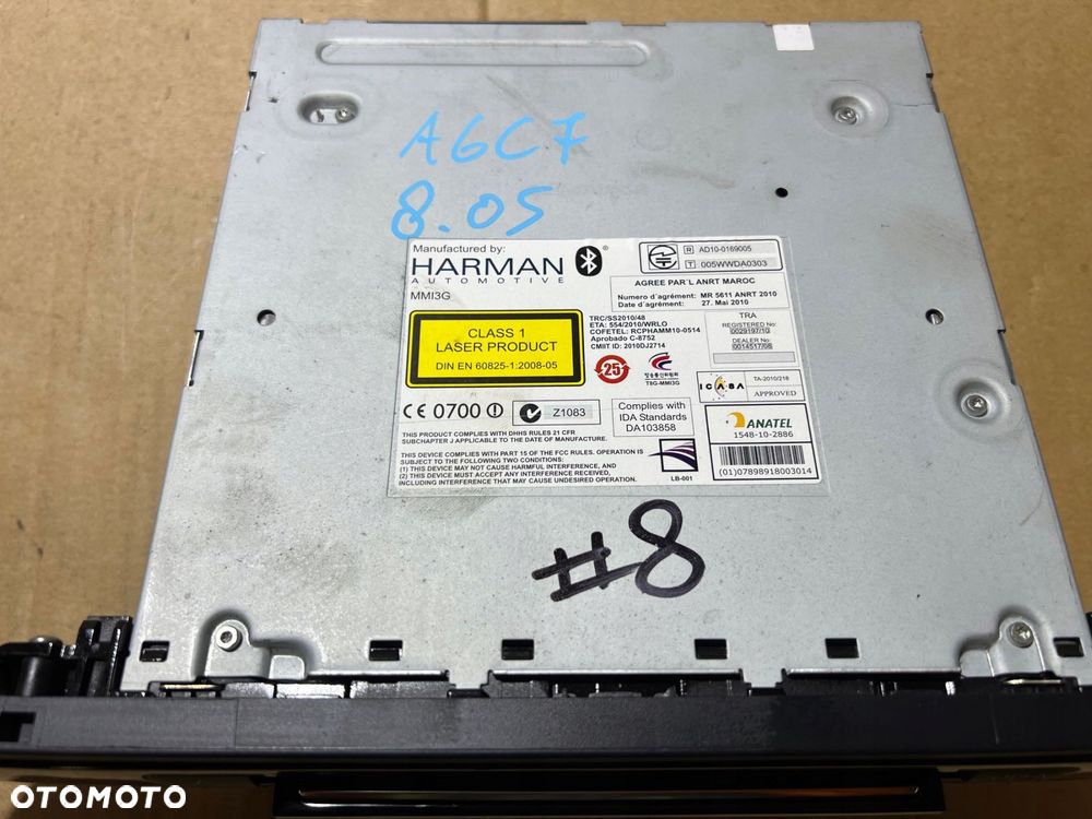 audi a7 a6 c7 nawigacja czytnik dvd mmi multimedia usa 4g0035746e - 7
