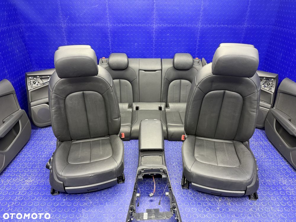 KOMPLET foteli skórzanych elektrycznie regulowane AUDI A7 C7 IDEALNE - 1