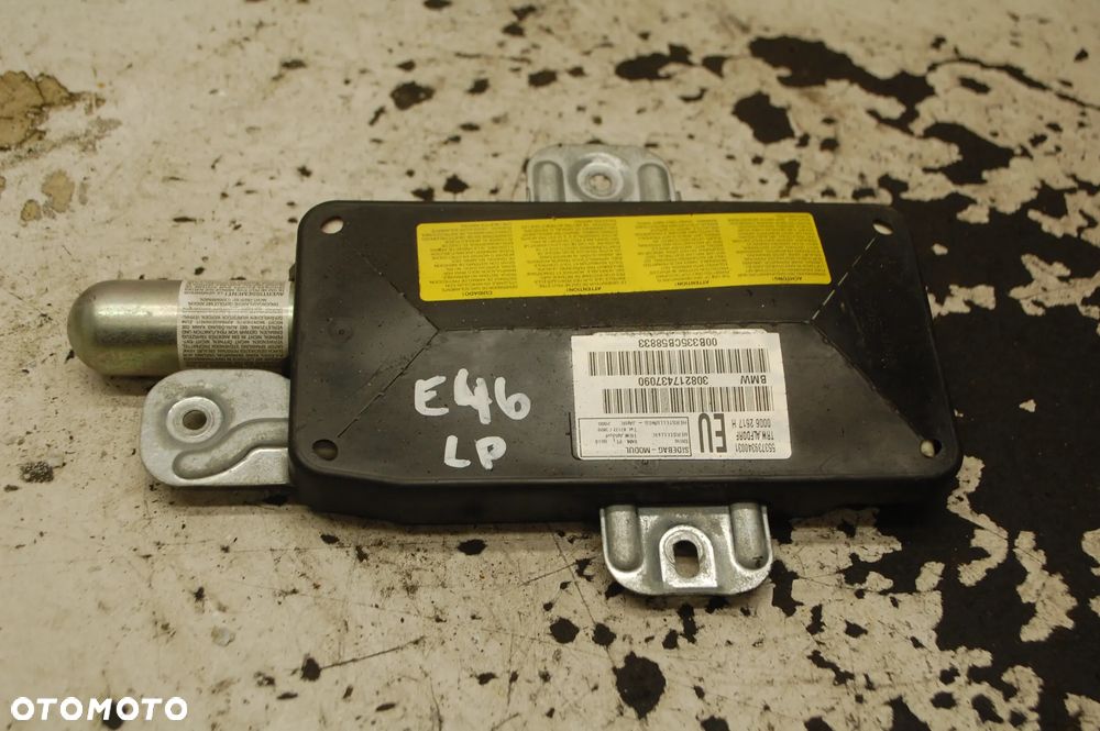 PODUSZKA AIRBAG PASAŻERA KIEROWCY DRZWI PRAWY LEWY PRZÓD 348217438097 BMW E46 PRZEDLIFTEM 308217437090 - 6