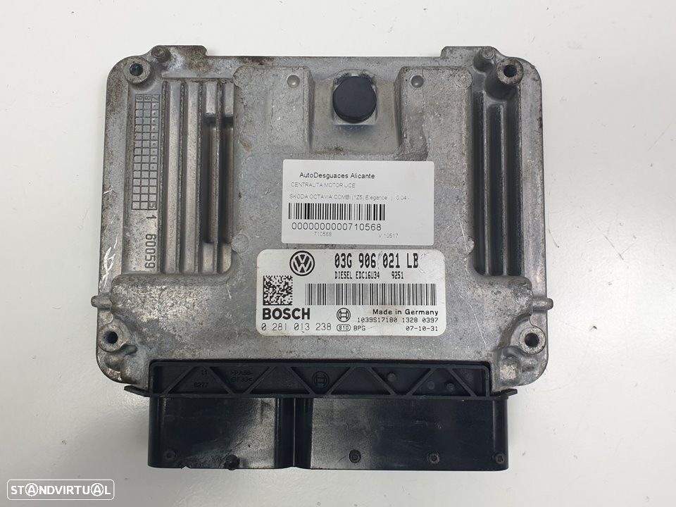 CENTRALINA MOTOR UCE SKODA OCTAVIA II COMBI 2005 -0281013238 - 4