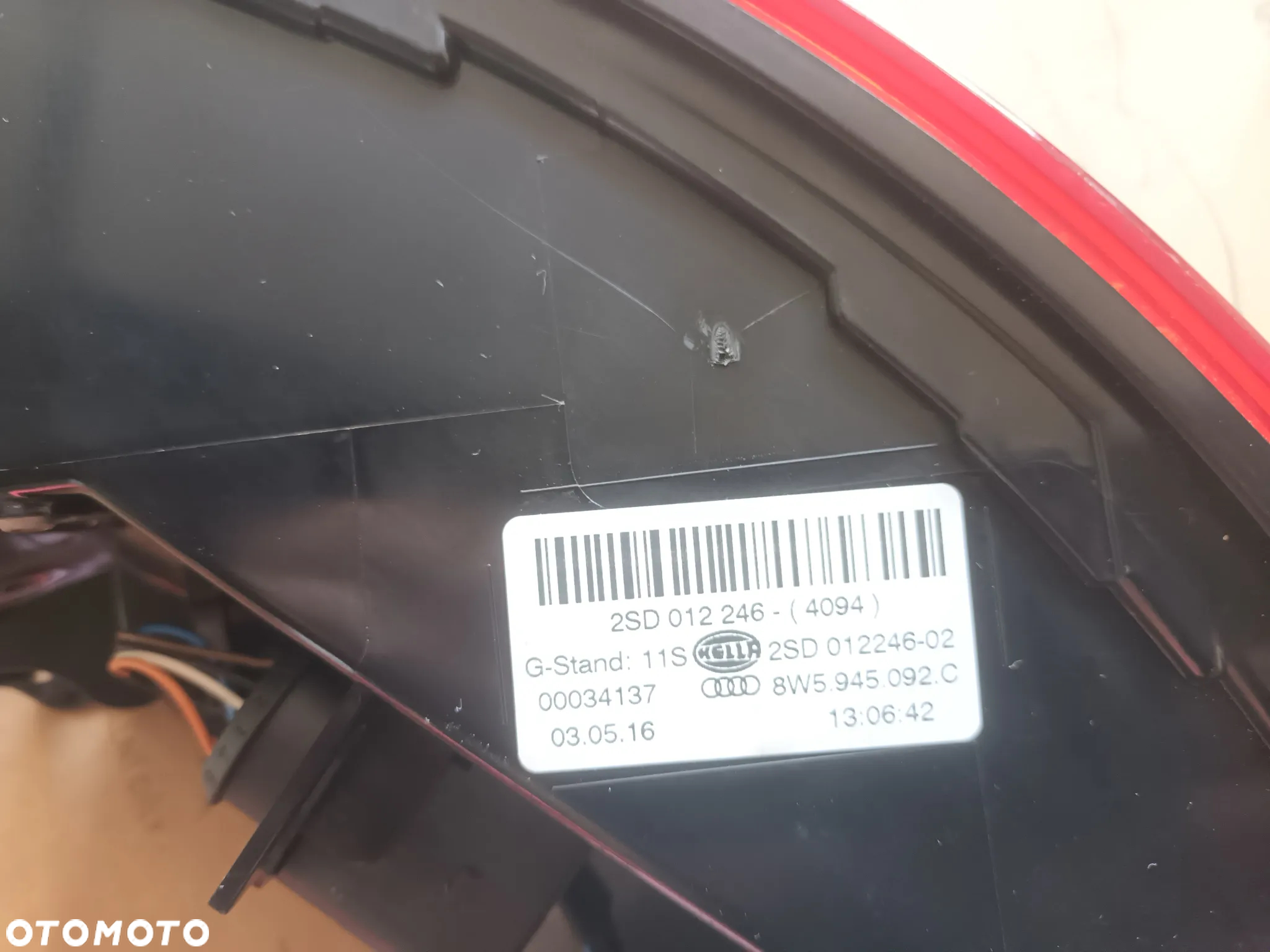 Audi sedan A4 B9 8W kompletny tył klapa lampy zderzak kolor LX5Q 2016 72km drzwi - 30