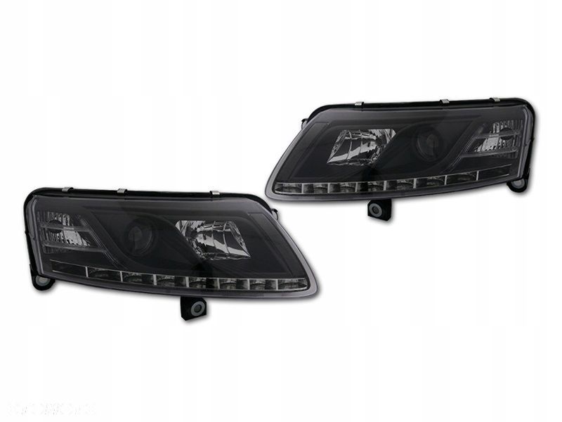 Reflektory Lampy kpl Day line light Diody LED Tuning Audi a6 C6 4f 2004-08 - 5