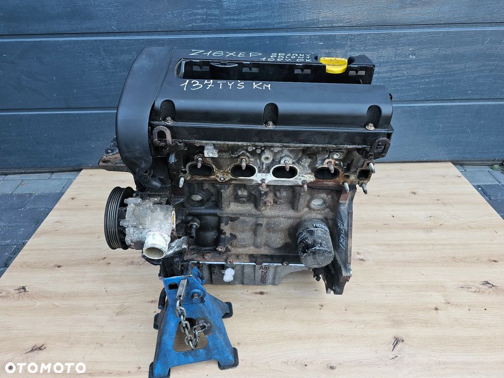 SILNIK SŁUPEK OPEL ASTRA H ZAFIRA B MERIVA A 1.6 Z16XEP 137000KM NIEMCY - 1