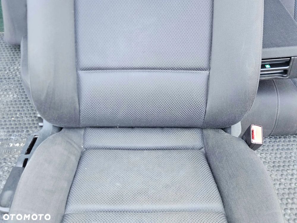 Fotele Fotel Kanapa Składana Welur Czarny Soul Podłokietnik Audi A4 B6 B7 Sedan Kombi Komplet - 18