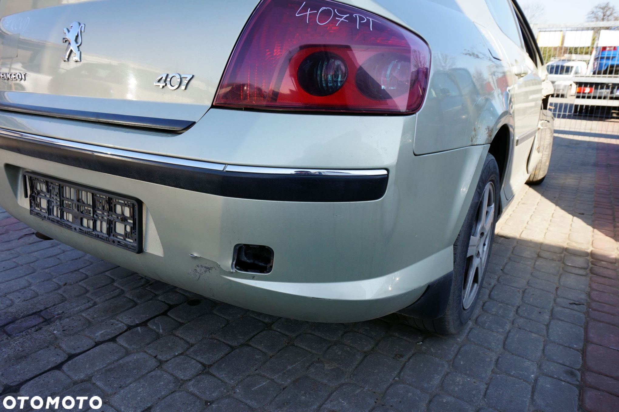 ZDERZAK TYLNY 407  SEDAN KCVD  ZŁOTY PEUGEOT 2004-2007 - 5