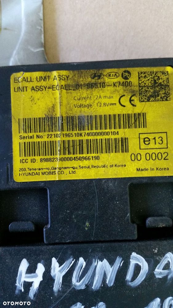 moduł sterownik hyundai i10 iii 2019- 96510-k7400 - 8