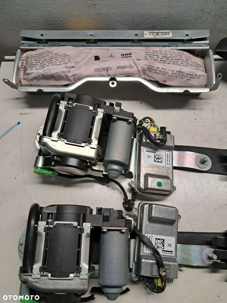 mercedes c klasa w204 sedan poduszki powietrzne airbag pasy komplet oryg - 5