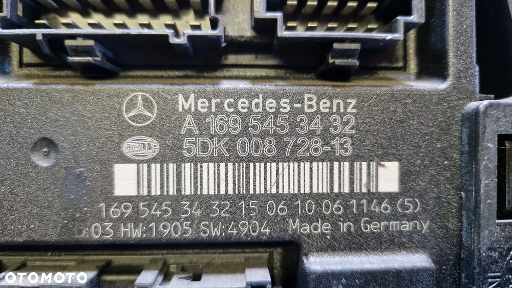 MERCEDES A KLASA W169 B KLASA W245 MODUŁ KOMFORTU A1695453432 - 2